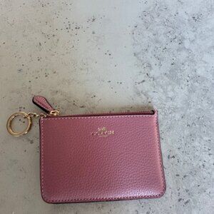 NWT Coach Leather Key Pouch